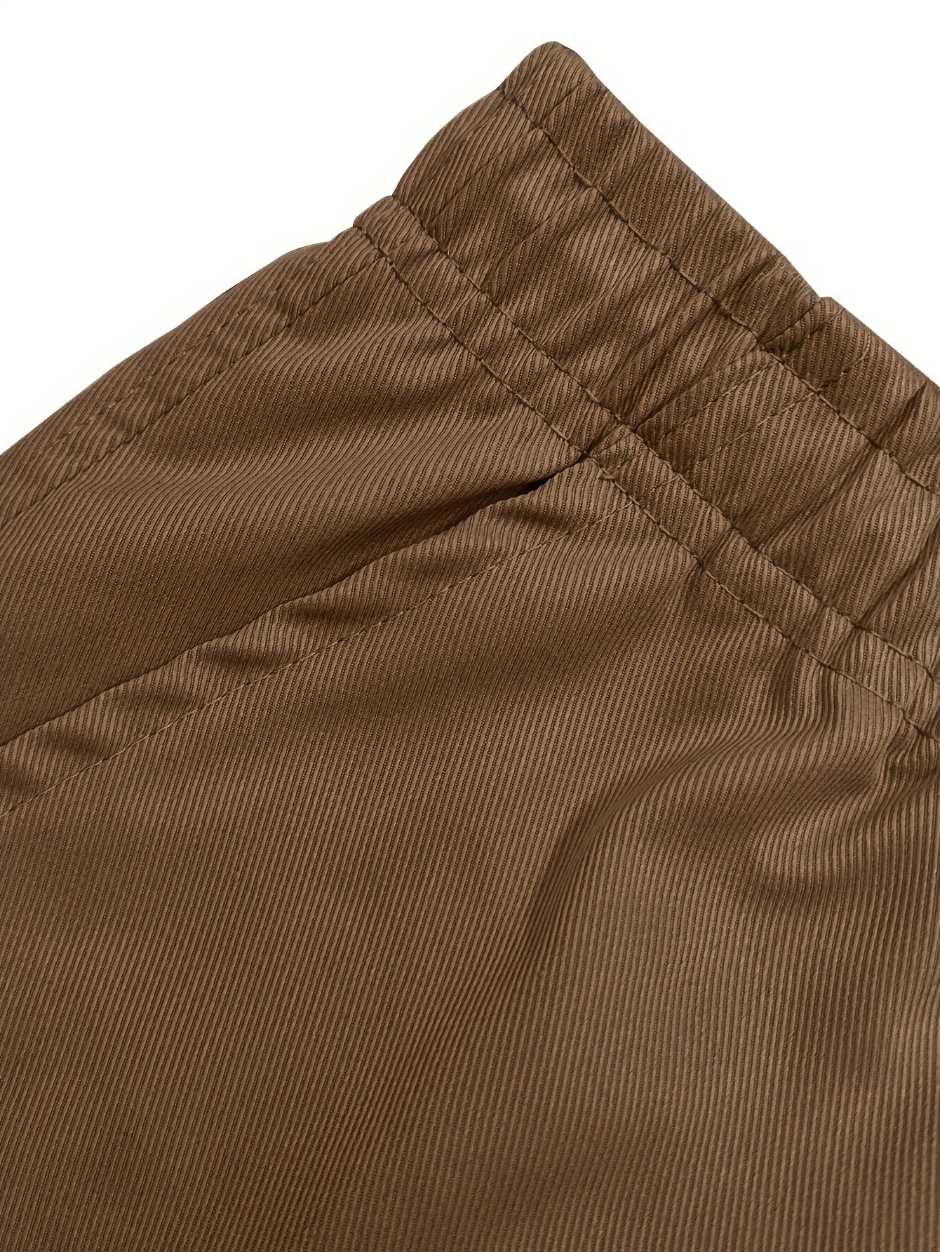 Men's Black Polyester Cargo Shorts - product view 25
