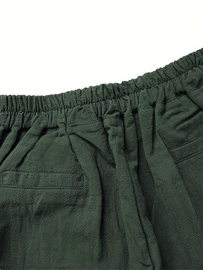 Women's Linen Pants - Summer High Waist Straight Leg Pants with Drawstring | Casual Beach Palazzo Pants | Boho Vacation Trousers for Travel