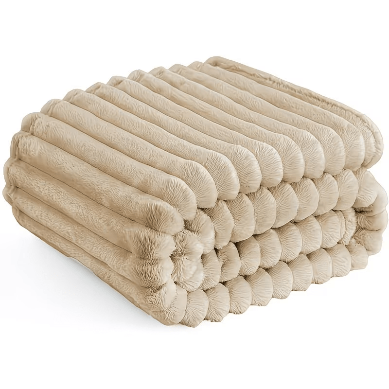 Luxury Plush Imitation Rabbit Fur Blanket - Ultra-Soft, Lightweight, Material Safety Kids Blanket, Multi-Color, Ideal for Bedcouch, Travel, Camping, Homegoods, Cozyvibes, Room, Best Gifts for Easter Sunday And Mother'S Day