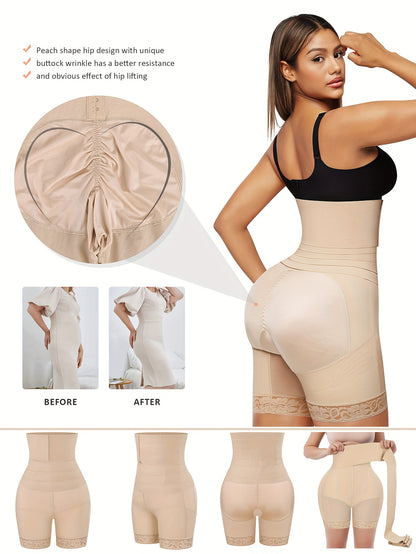 2-in-1 Women' Tummy Trimmer & Waist Trainer Shapewear Suitable for Tummy Control, Postpartum,, Body Shaper Bodysuit, Hand Washable, No Chest Pads, Medium Underwear for Gym, Casual Attire
