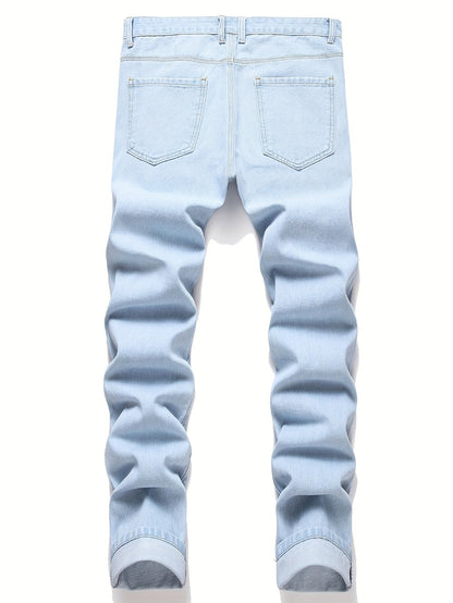Men's Slim Fit Jeans - Classic Wash Distressed Weekend 735973