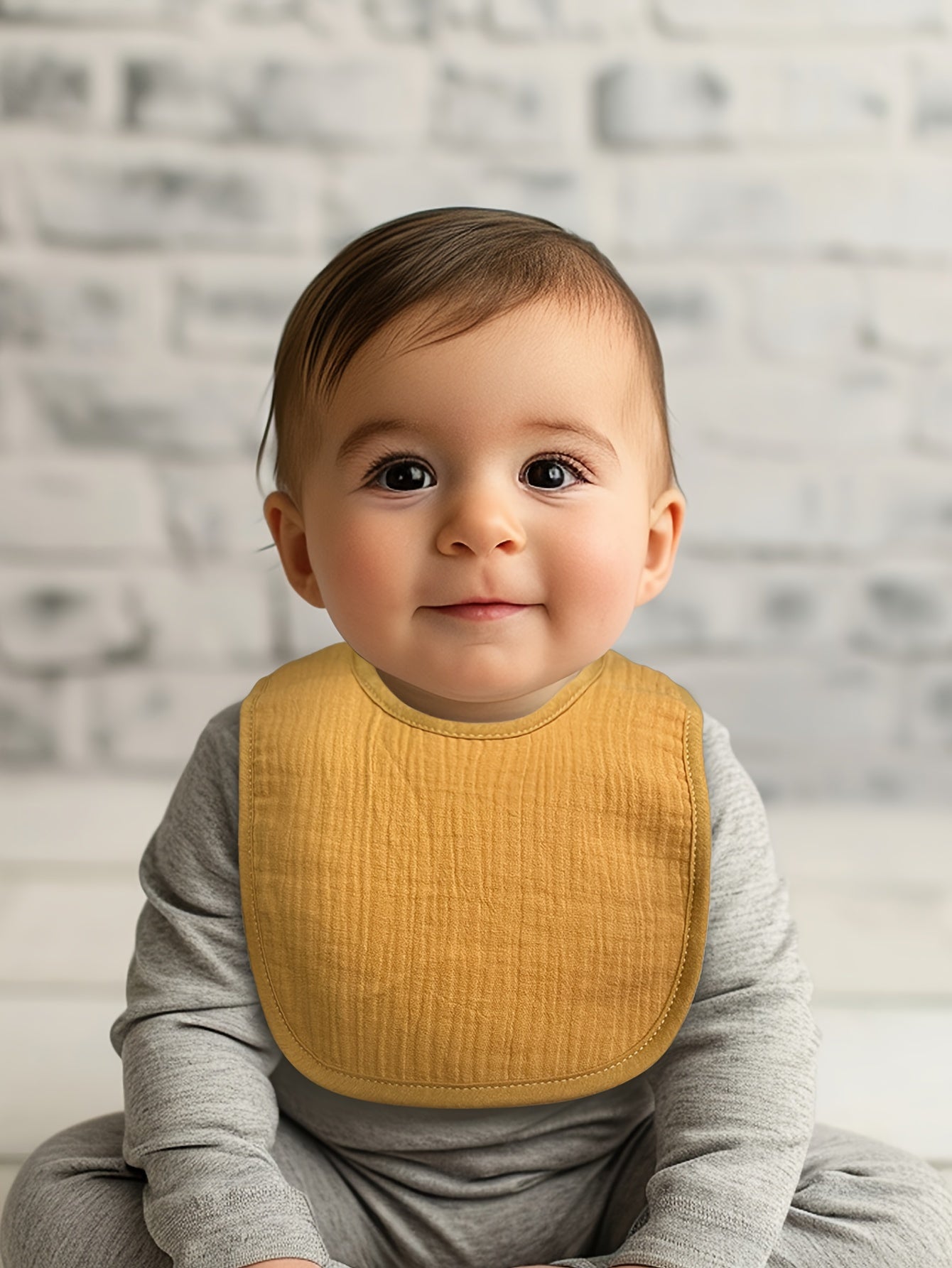 10pcs Four-Layer Absorbent Muslin Baby Bibs with Adjustable Snap Buttons for Boys And Girls for Feeding Drool And Eating Bibs, Perfect for Outdoor