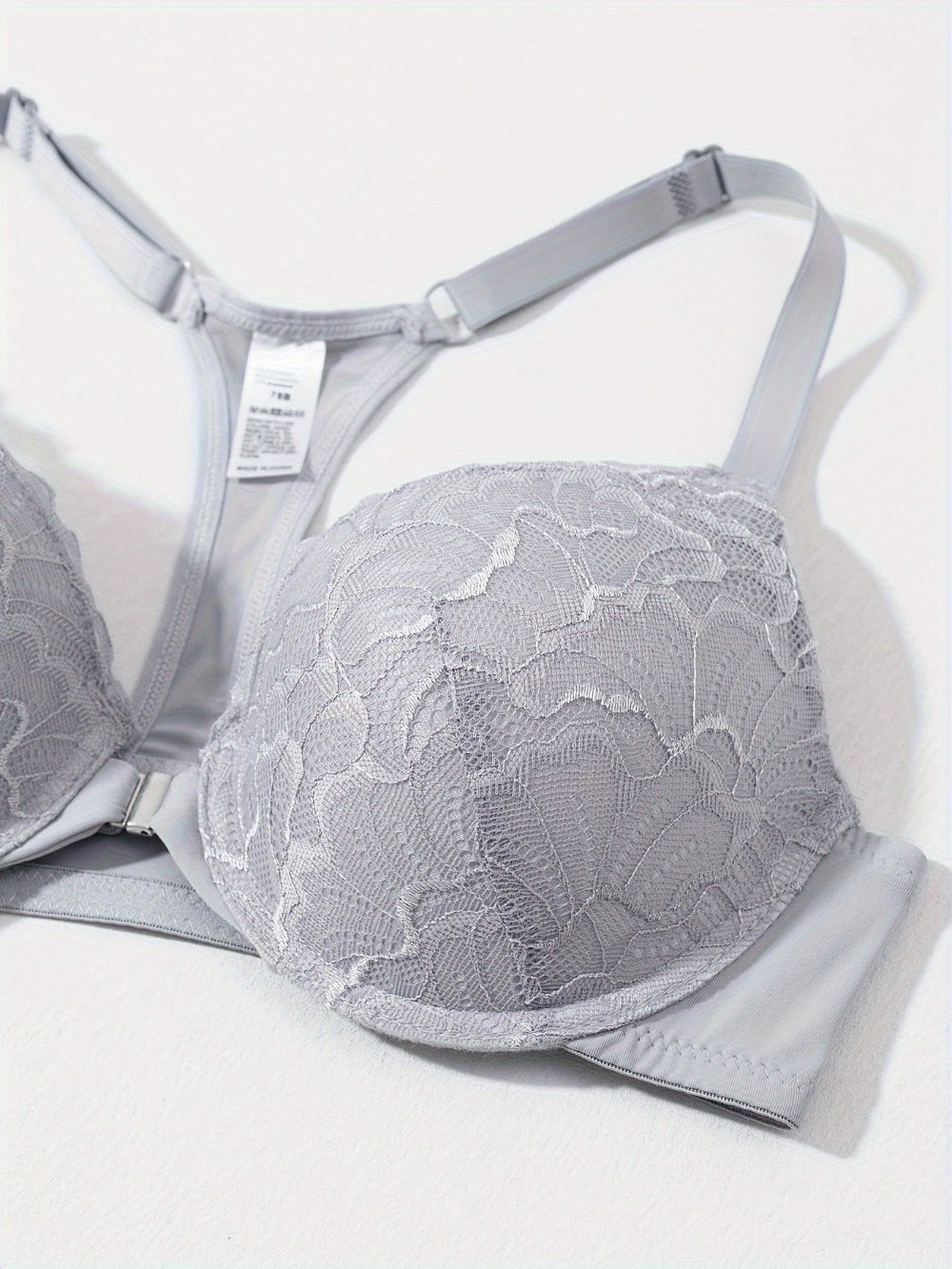 Women’s 3-Pack Front Closure Bra - Lace Detail Comfort - Style 1061