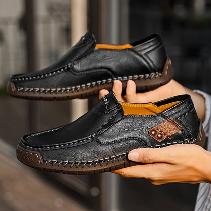 GREKS Men'S Loafers Slip-On Casual Shoes Lightweight Comfortable Driving Walking Shoes