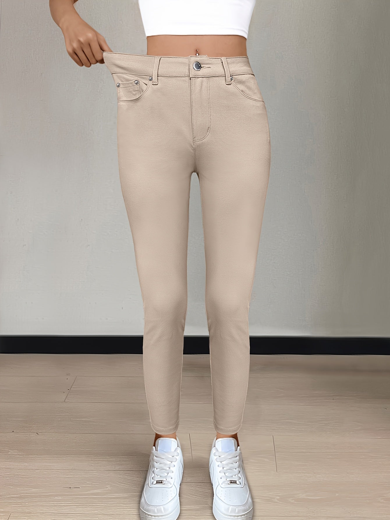 Black High-Waist Jeans - product view 32