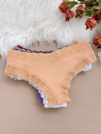 2026 20pcs Lace Triangle Pants, Fashionable, Comfortable, Breathable, Skin Friendly And Soft Underwear, Suitable For Daily Commuting, Women'S Underwear And Underwear Game Day Fan Gear for All Football Fans