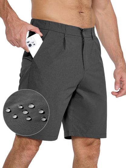 Men's Golf Shorts 9" Hiking Work Sports Casual Stretch Quick Dry High Quality Lightweight Work Shorts with 5 Pockets Quick Dry, Stretchy Comfort for Hiking & Leisur