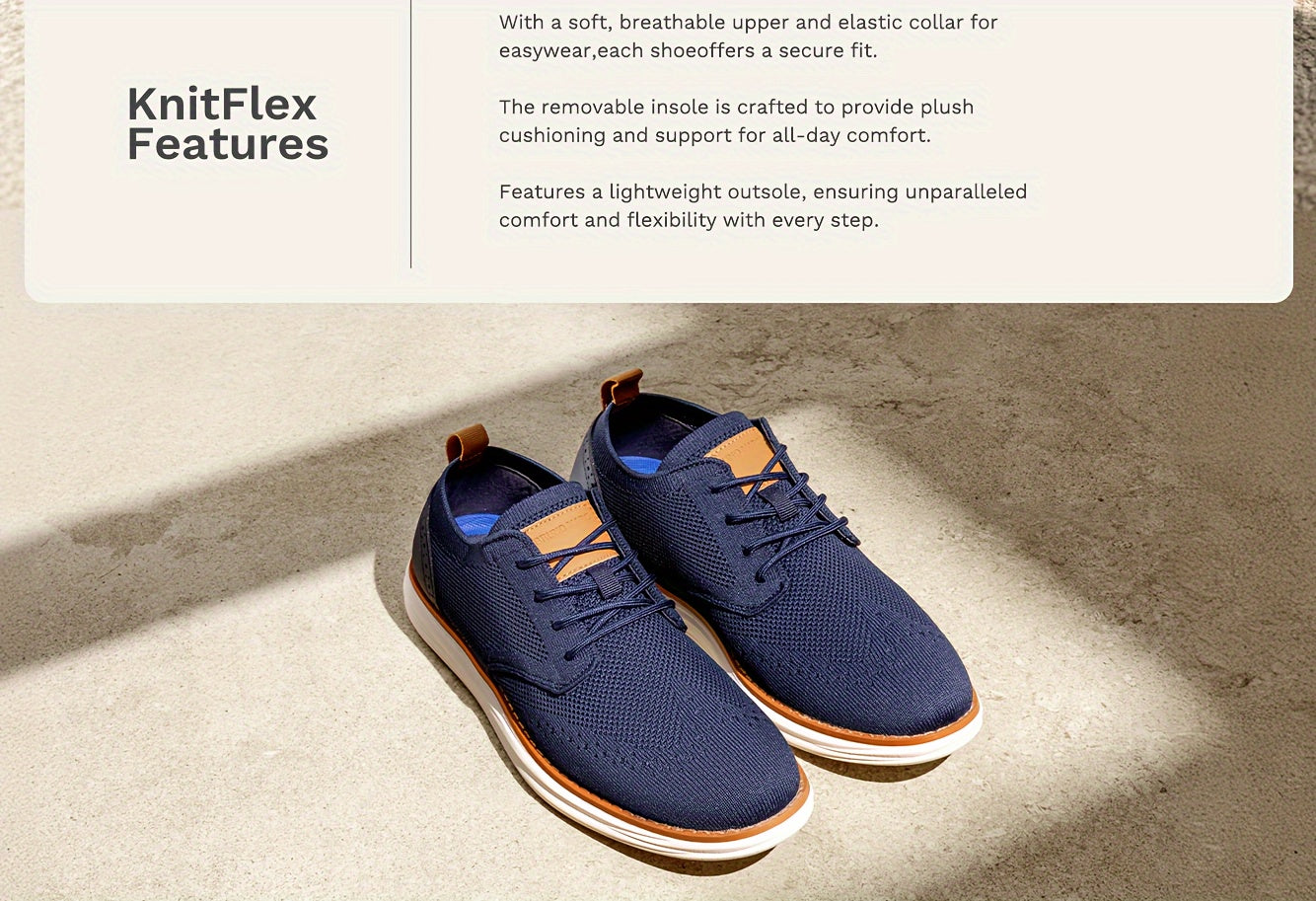 Bruno Marc Men's Craft Mesh Oxfords Sneakers Casual Dress Lace-Up Lightweight Walking Shoes