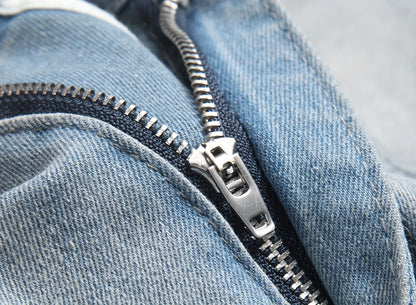 Men's Stretch Denim Jeans with Rips, Vintage Patches, And Casual Style, Suitable for All Seasons And Versatile for Outings And Fashion.