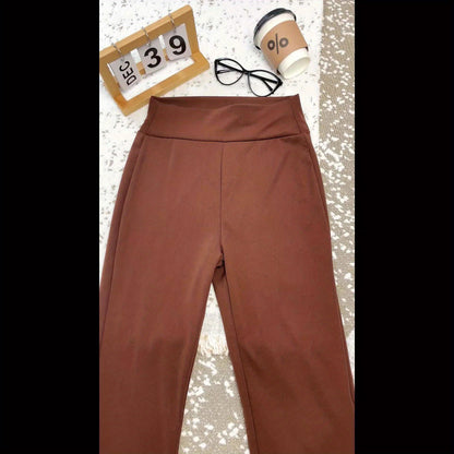 3pcs Multicolor Women'S High-Waist Flare Pants Set, with Pockets, Waist-Cinching Athletic Leggings, Smooth Comfortable Athletic Pants, Suitable for Gym, Running, Casual And Daily Wear