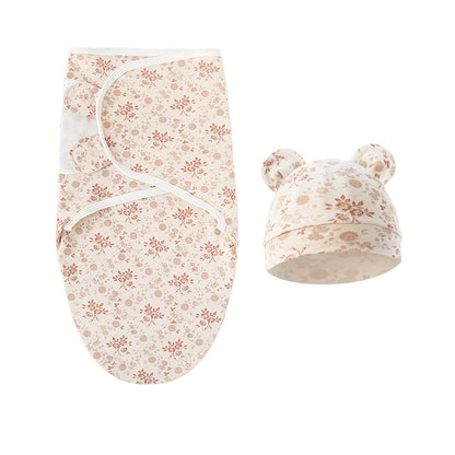 A Set of Three Newborn Blankets And Hats, Ideal for Infants Aged 0 to 3 Months. The Design Resembles The Womb'S Shape And Comes in Various Colors. an Essential Item for New Babies