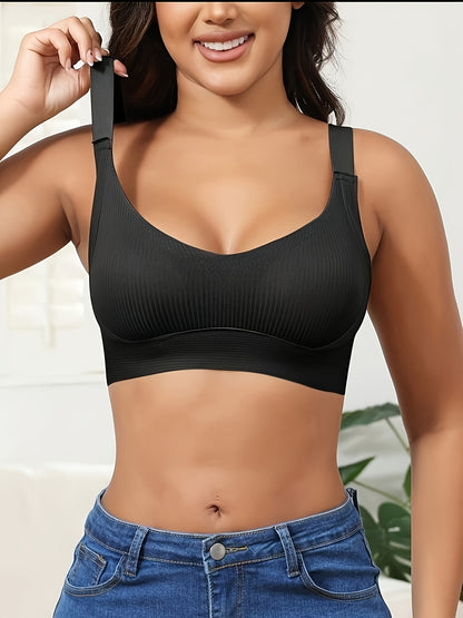 Set of 4 Esselegance Seamless Push-Up Bras - Features Adjustable Straps And Wire-Free for Everyday Use, Made from Ultra-Soft Breathable Material