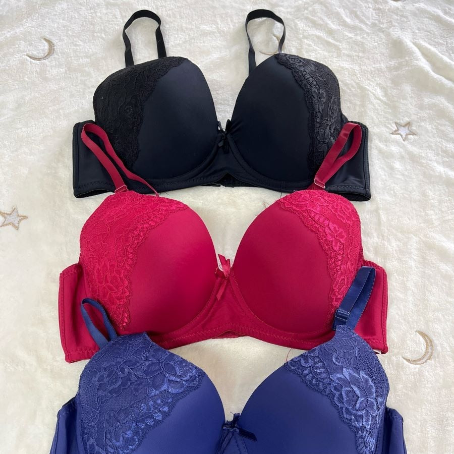 07 6Pack of Color 3Roe Button Bras B Cup and C Cup and D Cup and DD Cup
