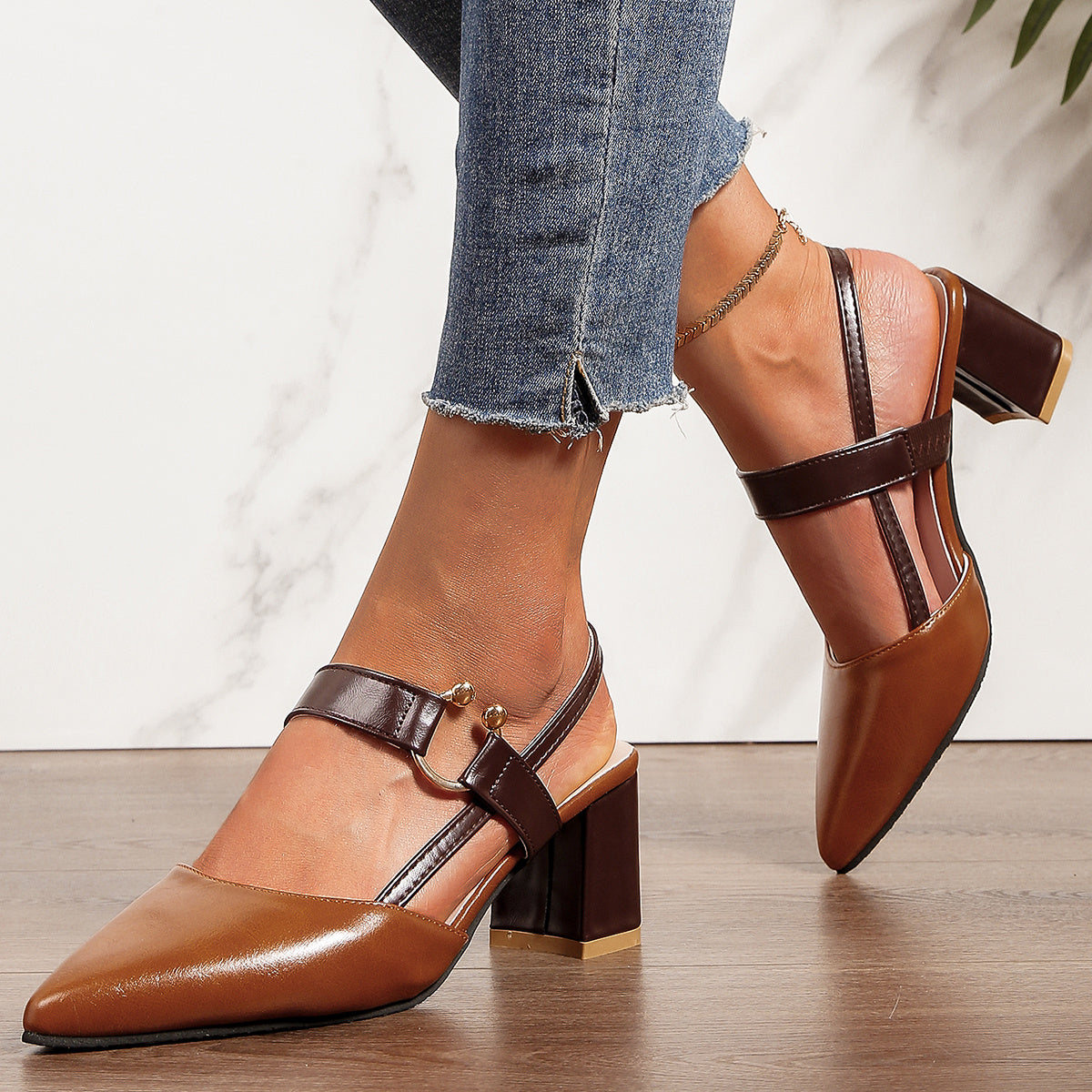 Women's Brown Dress - product view 5