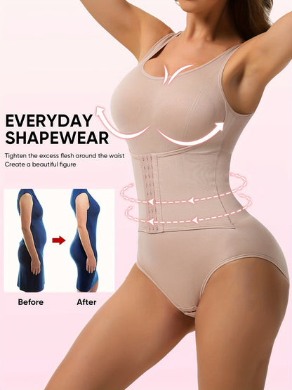 Bodysuit for Women with Firm Tummy Control - Features Include Seamless Butt Lifting, Snap Crotch, Body, And Postpartum Shapewear