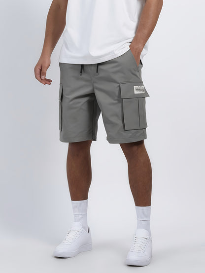 3-Pack Men'S Cargo Shorts, Solid Color Camouflage Series, Casual Athletic Shorts - Multi-Pocket Ripstop, Adjustable Waist (Black, Gray, Khaki) - Outdoor & Travel