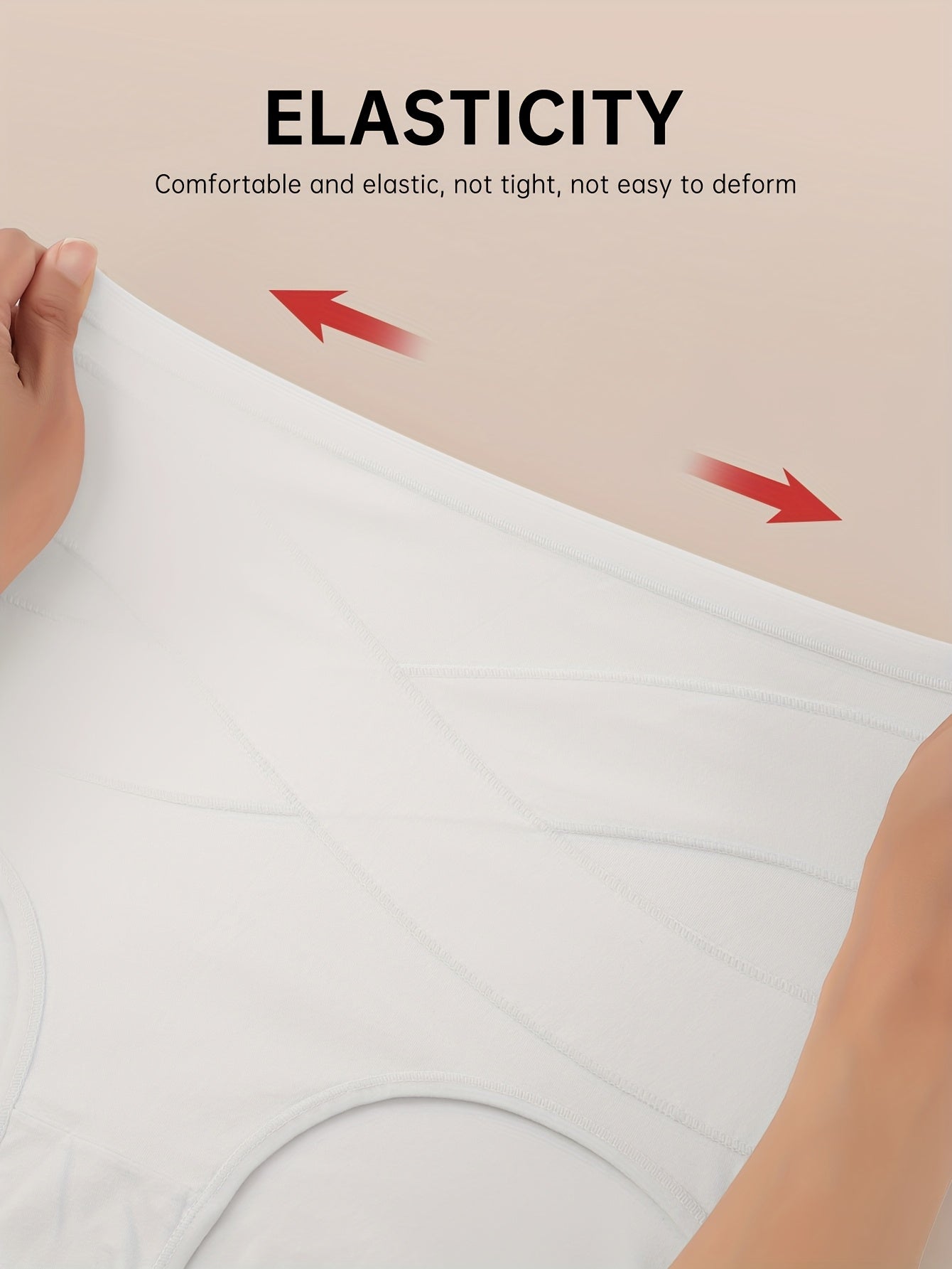 4pcs Plus Size High-Waist Shaping plus-size Panties- Breathable And Comfortable, Designed to Shape Your Figure Perfectly- Featuring A Wide Elastic Waistband for Extra Support, Providing All-Day Comfort
