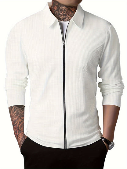 Men's Autumn And Winter Jackets, Slim Fit Cardigans with Collars, Men's Jackets, Casual Style, Suitable for Outdoor Travel
