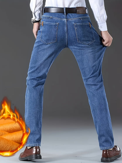 Men's Straight Leg Jeans - Classic Wash Clean Finish Modern 560293
