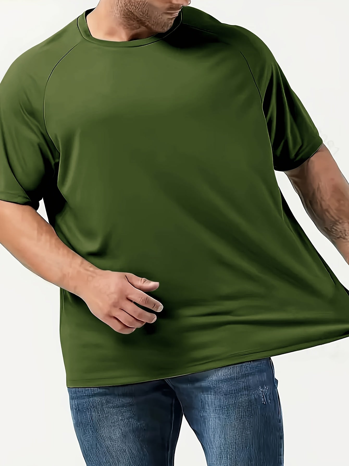 5pcs Oversized Men'S SOLID Short Sleeved for Sports T-Shirt, Casual And Fashionable T-Shirt, Suitable for All Seasons, Breathable And Quick Drying T-Shirt, Summer Clothing T-Shirt, Suitable for Sports, Fitness, Running, Basketball, Mountaineering