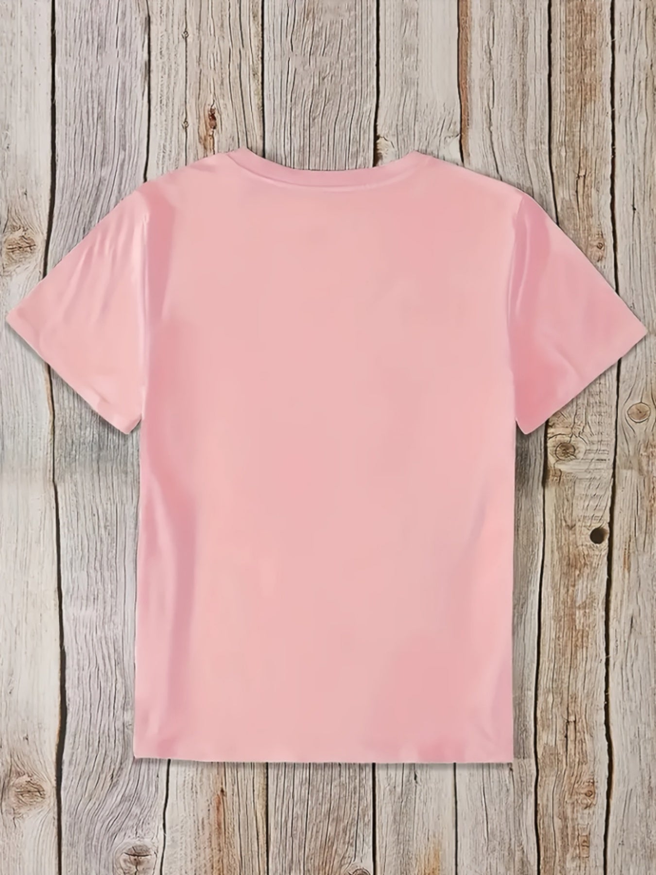 Plus Size, Plus Size-Short-sleeve T-shirt, Denim and Pearl Print, All-season Basic Style, Comfortable Breathable Soft Fabric, Women's Casual Top, Machine Washable Durable, Essential for Going Out