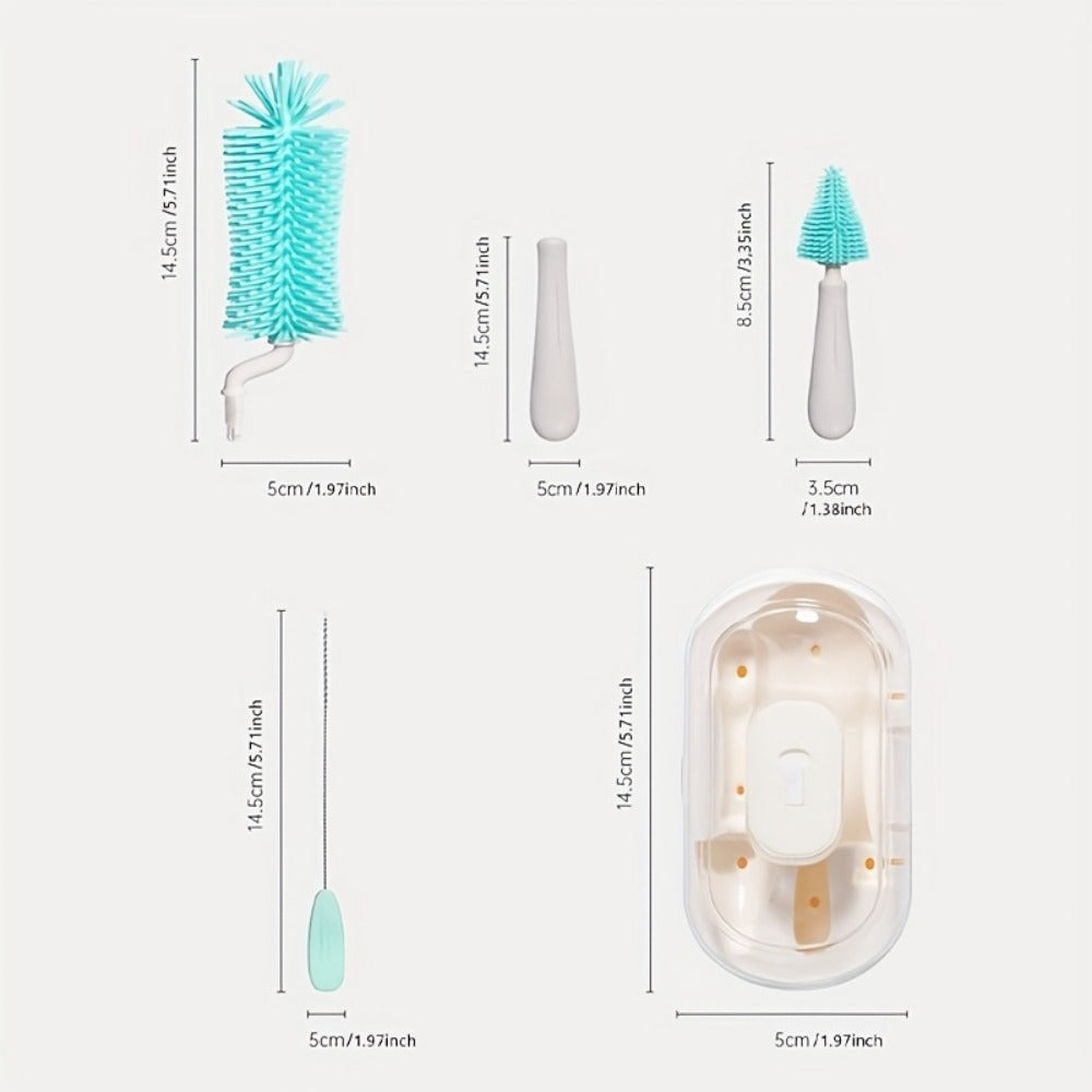 Electric Bottle Brush Set - USB Rechargeable Cleaning Kit