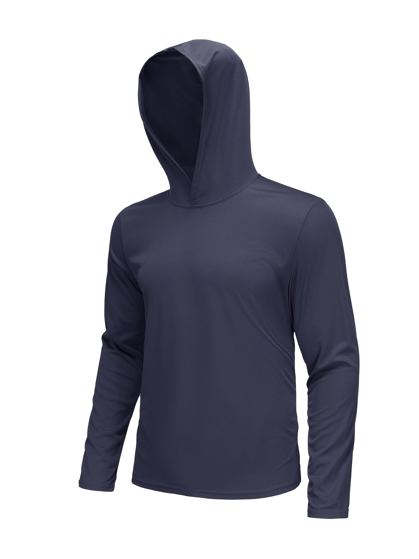 6-Pc Men'S Long-Sleeve Solid Color Hooded Comfort T-Shirt, Made of Soft And Breathable Fabric, Plus Size