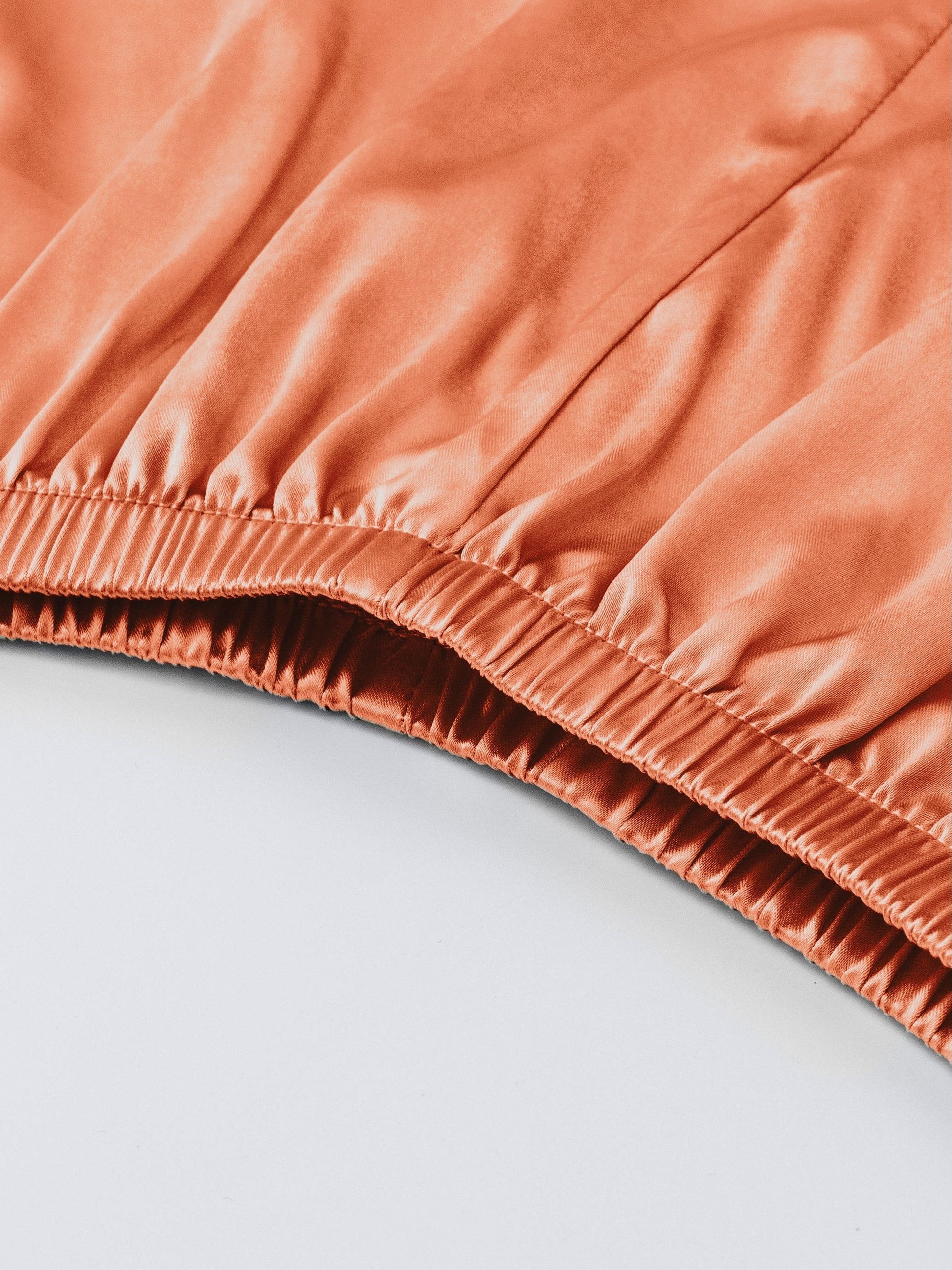 Black + Champagne + Pink Satin Short-Sleeve Shorts - product view 46