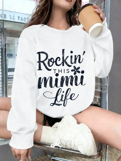 Floral Rock Style Mimi Life Women'S Sweatshirt