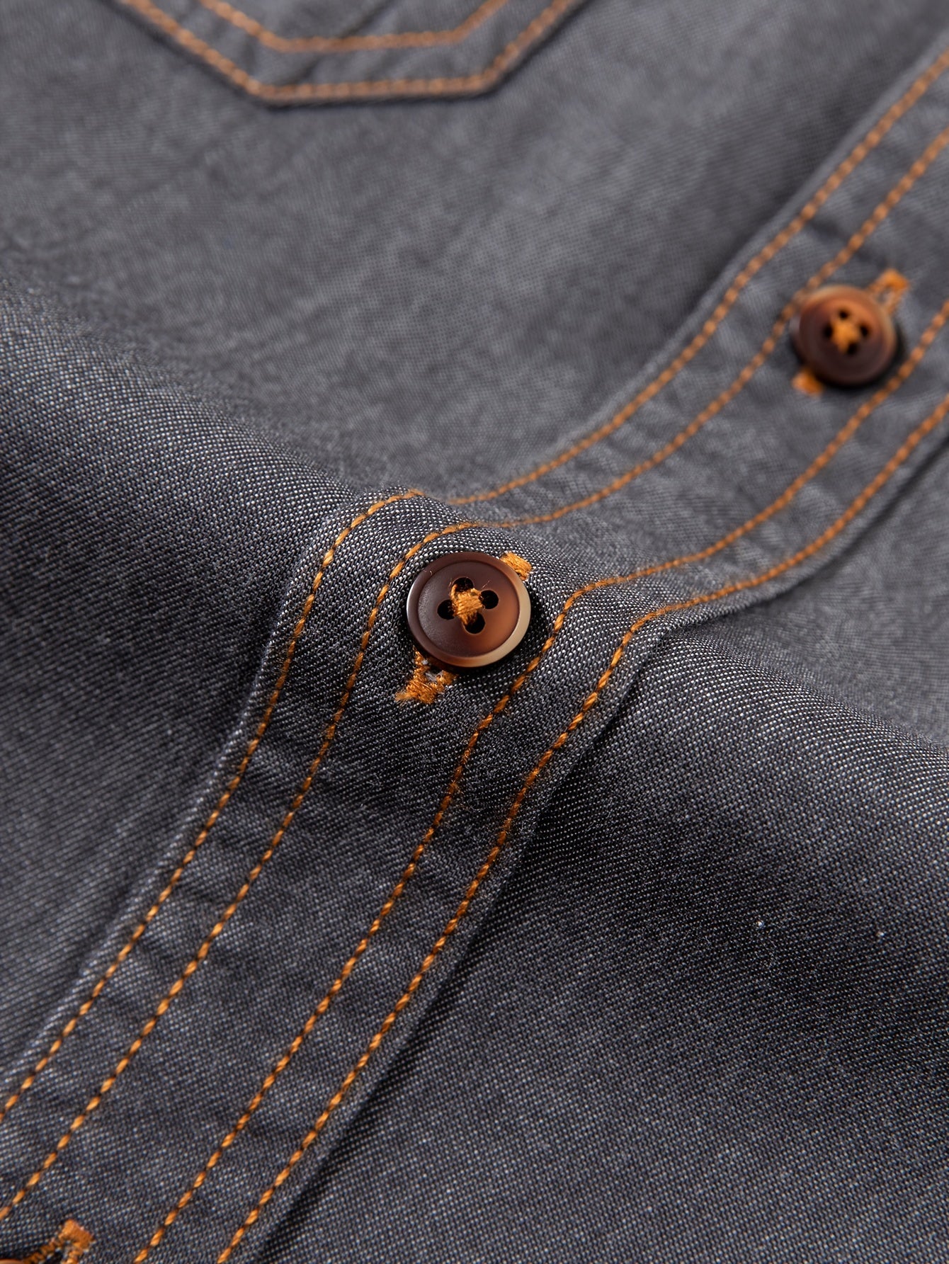 A Stylish Men's Casual Shirt With Long Sleeves And A Jacket, A New Spring And Autumn Men's Top With A Solid Color Pocket Design And A Lapel Collar.