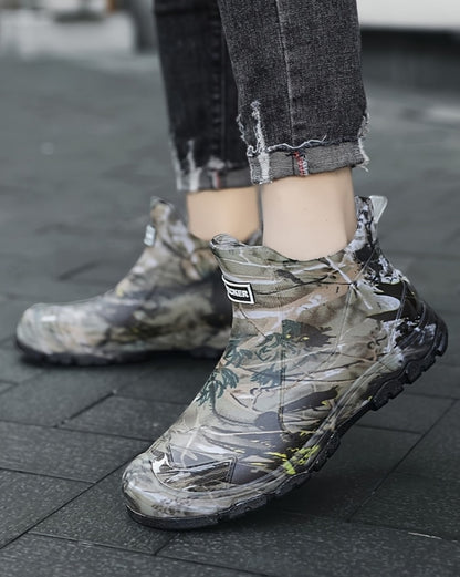 Men's Rain Boots - Slip-On Ease