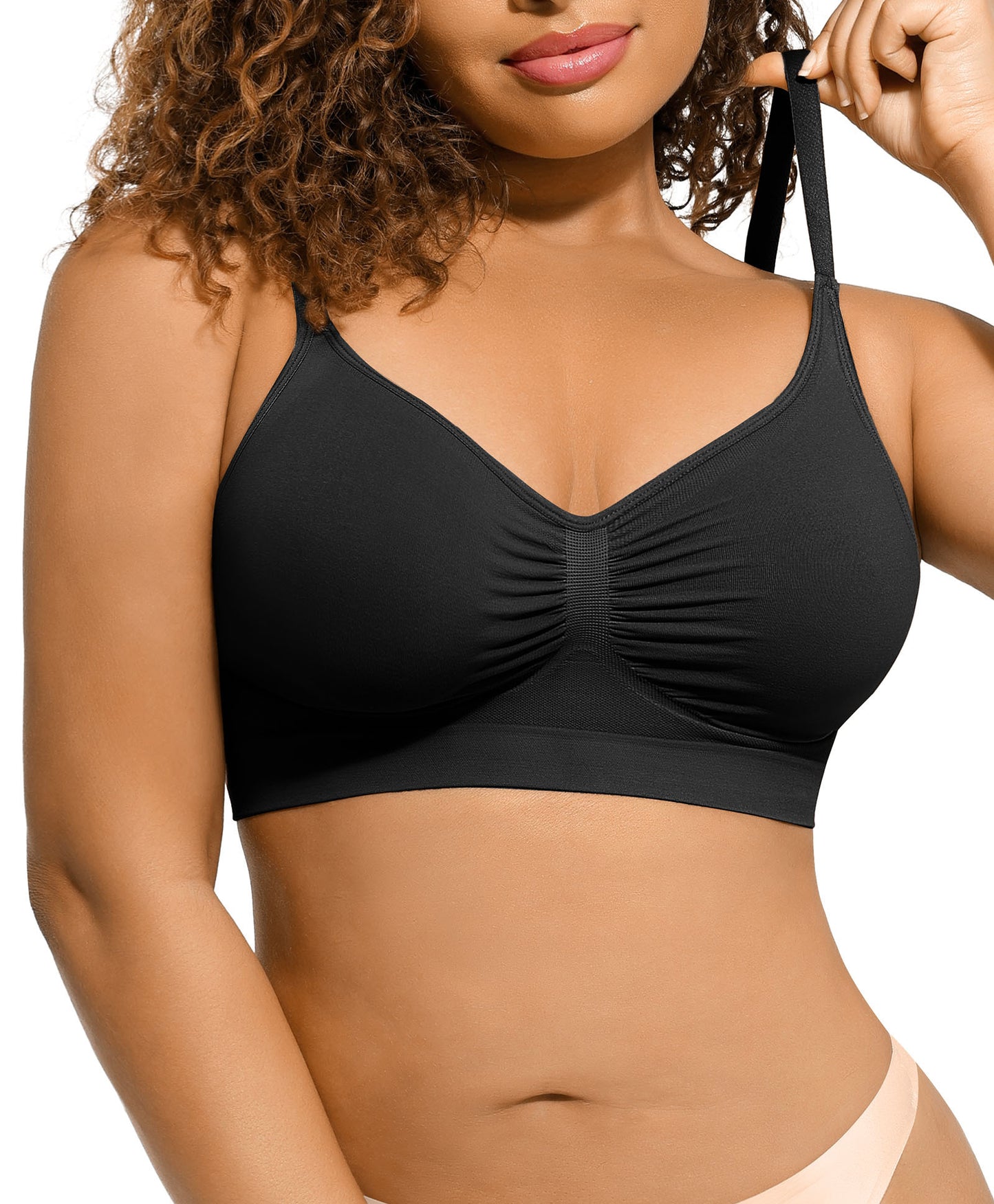 Women's Wireless Push Up Bra Stretch Comfort Bralettes No Underwire Bra Tshirt Bras Sports Bra