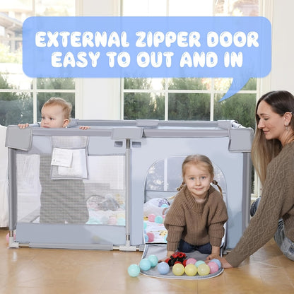 Baby Playpen - Breathable Soft Playpens Multiple