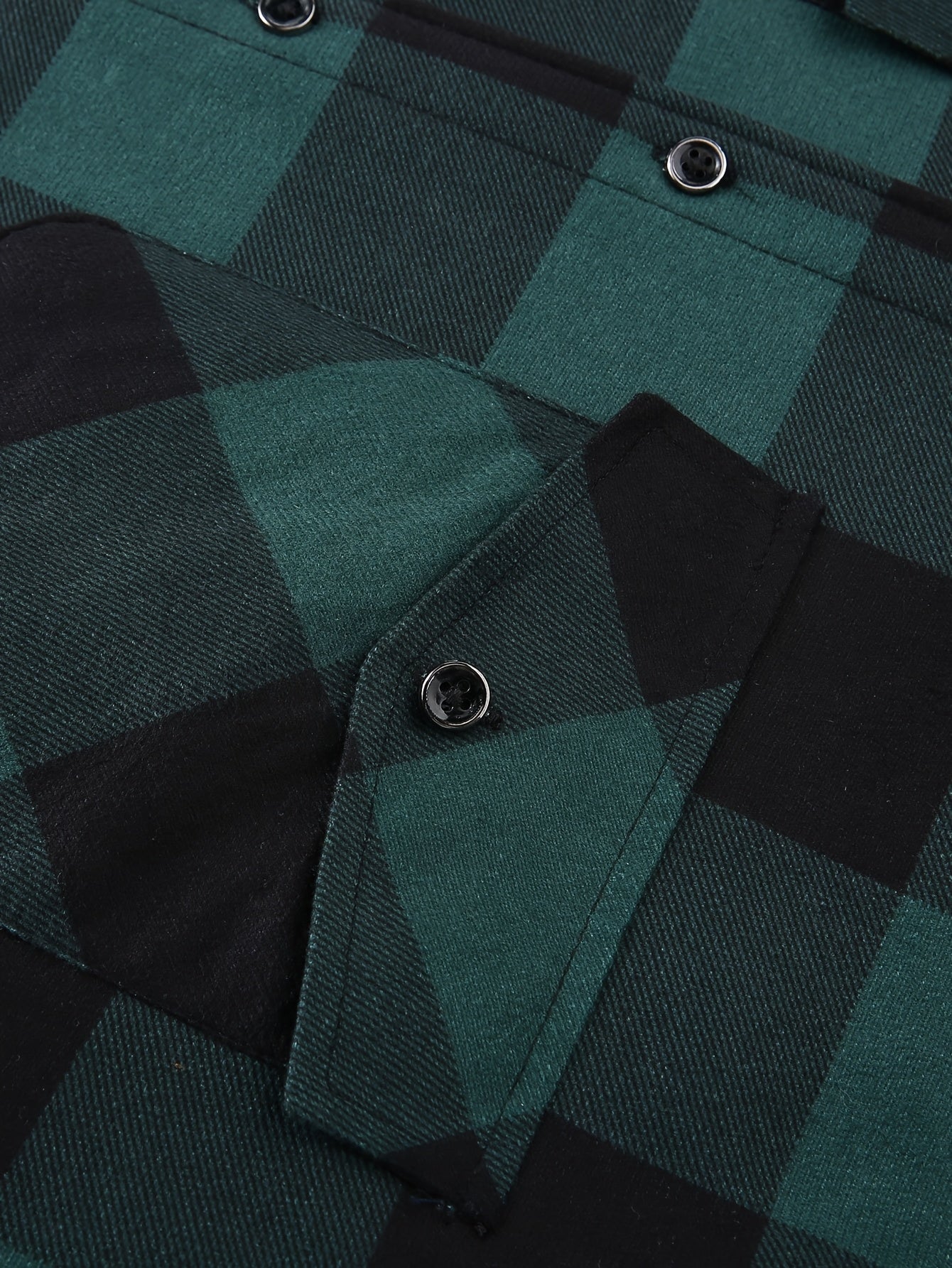 2025 New Men'S Checked Hooded Coat - Comfortable Fleece-Lined, Thick Casual Long Sleeve Top with Pockets, Black And Green Check Design, Ideal for Autumn/Winter, Suitable for Casual Or Professional Attire