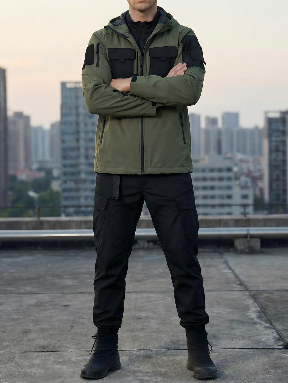 Men's Windproof Zip-Up Coat Everyday 541