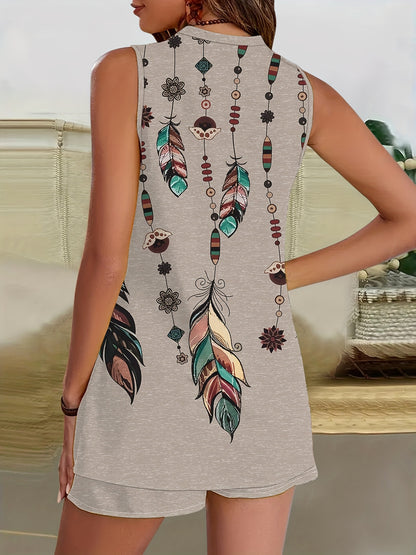 Women's Printed Suit Set