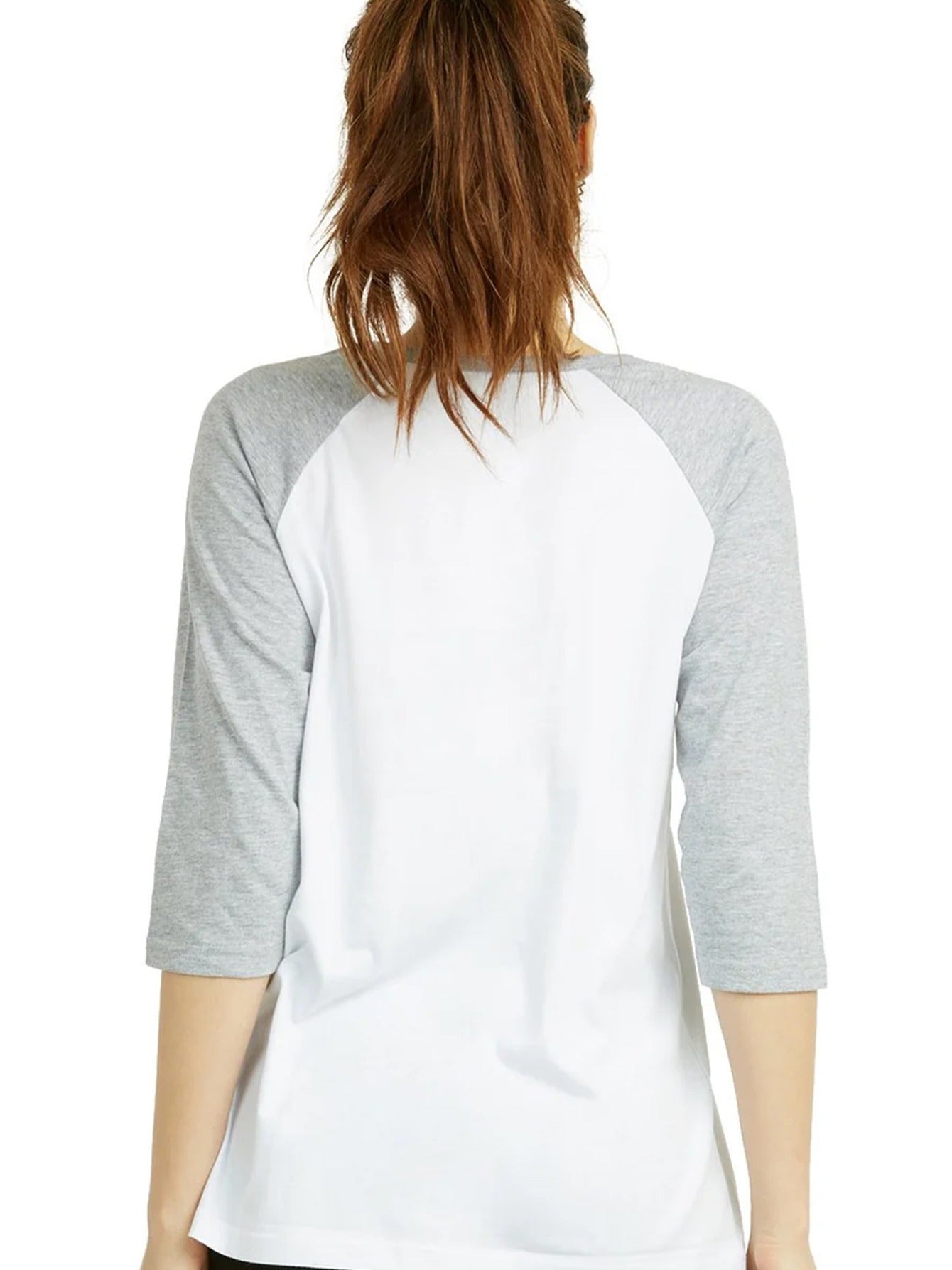 LADIES COTTON BASIC BASEBALL TEE