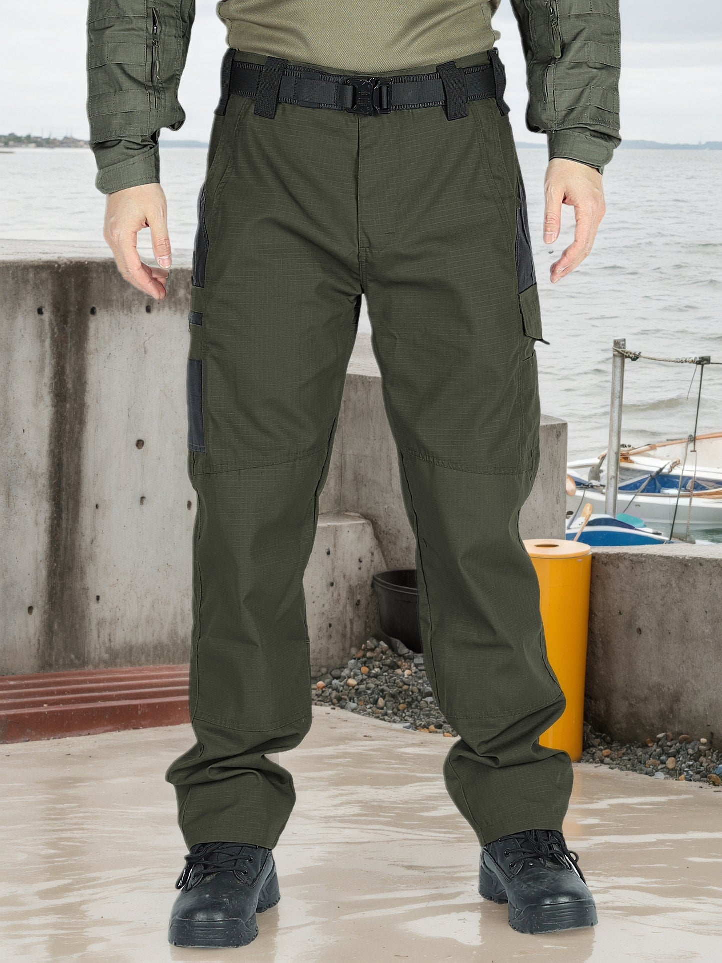 2Pack Men'S Utility Cargo Pants, Lightweight Tactical Workwear, Stretch Ripstop