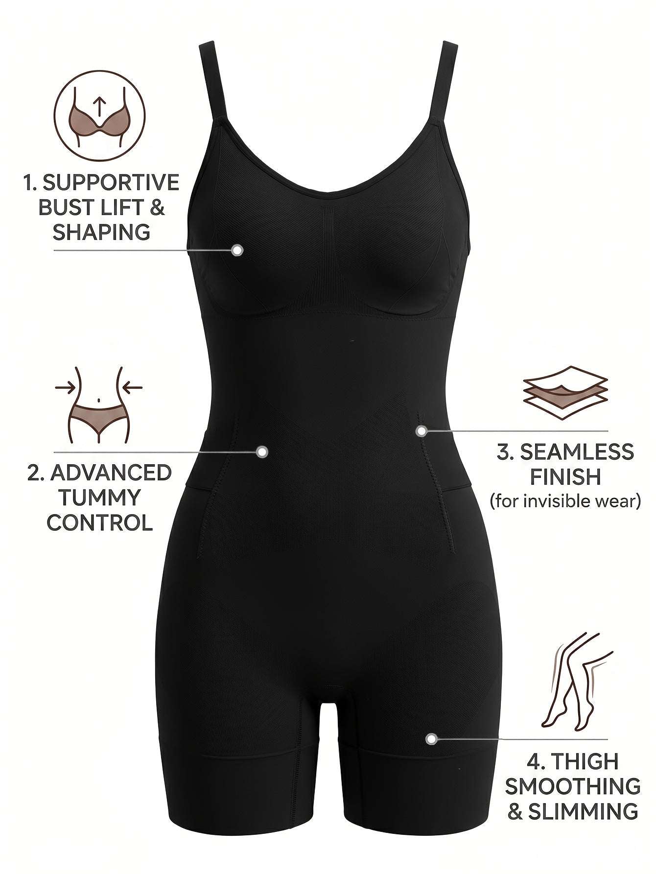 Seamless Waistband with Detachable Opening for Easy Dressing And Undressing, This Body-Shaping Garment Is Comfortable And Elastic, Daily Wear, Anniversary Celebrations, Mother'S Day, Father'S Day, Christmas, Graduation Season, And Adult Parties