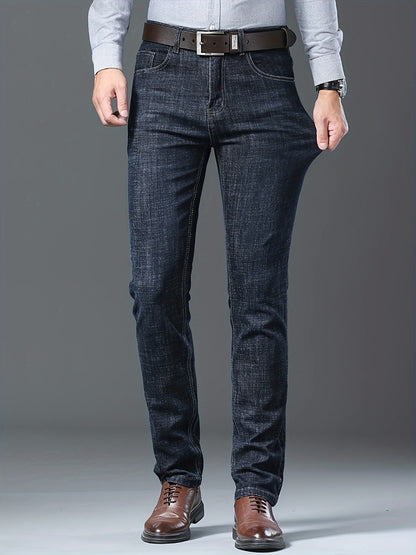 Men's Straight Leg Jeans - Vintage Wash Clean Finish Modern