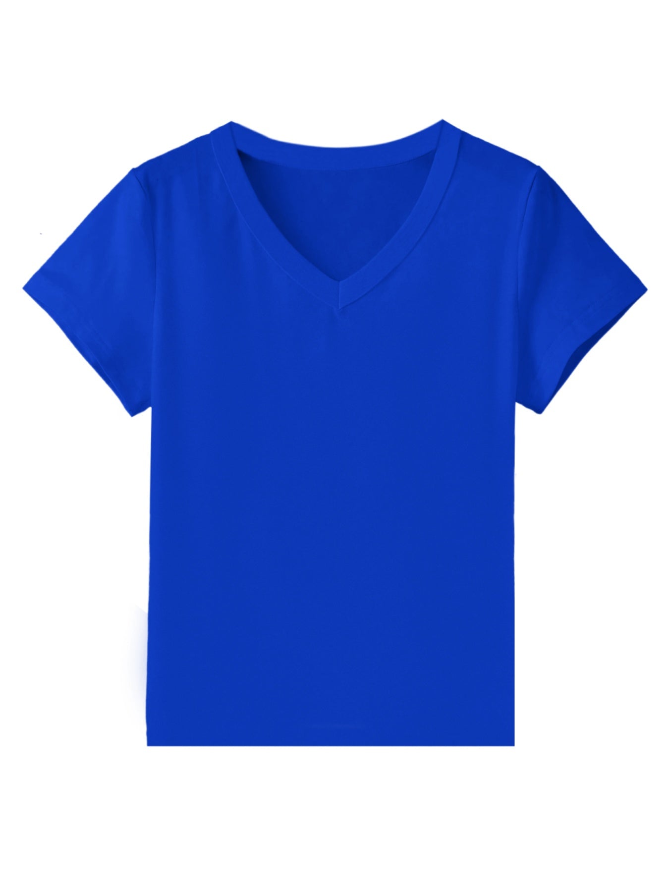 Women'S Elegant Vneck Short-Sleeved T-Shirt | Featuring Flag Print, Soft Stretchy Fabric, Machine Washable, Ideal For Spring/Summer Casual Wear