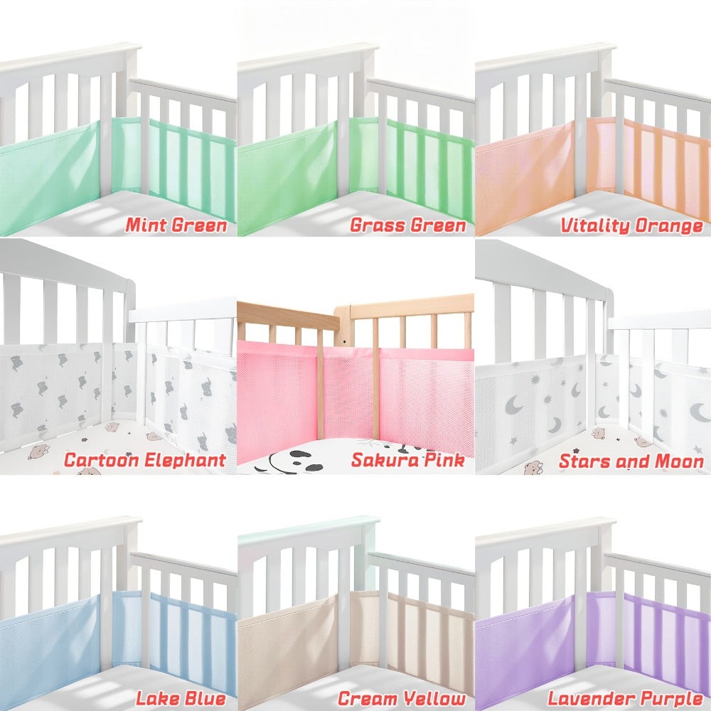 Breathable Crib Liner - 3 mm Mesh Arm Protection