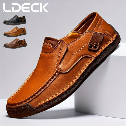 [Breathable Slip-On Loafers] New Hand-Stitched Men's Outdoor Casual Shoe Slip-On Shoe Spring Low-Cut Breathable Plus Size Loafers