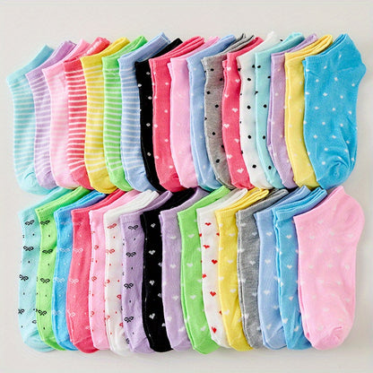 20 Pairs of Women'S Socks Featuring Soft And Cozy Materials, Made from Breathable Fabrics, Delivered in a Variety of Vibrant Candy Colors. Perfect for Everyday Use, Combining Comfort with Style, And Ideal As Gifts for Special Occasions