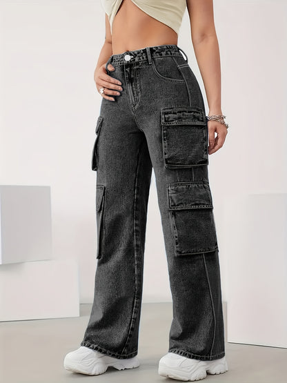 Increase The Size Of Plain Flip Pocket Book Bag Tooling Jeans Loose Version Of High Elastic Zipper Button Opening And Closing Four Seasons Can Wear Comfortable Plus Size Jeans.