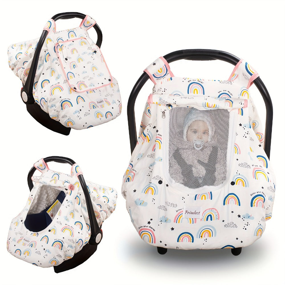 Baby Car Seat Cover - Beavtaens Minky Carseat Sover