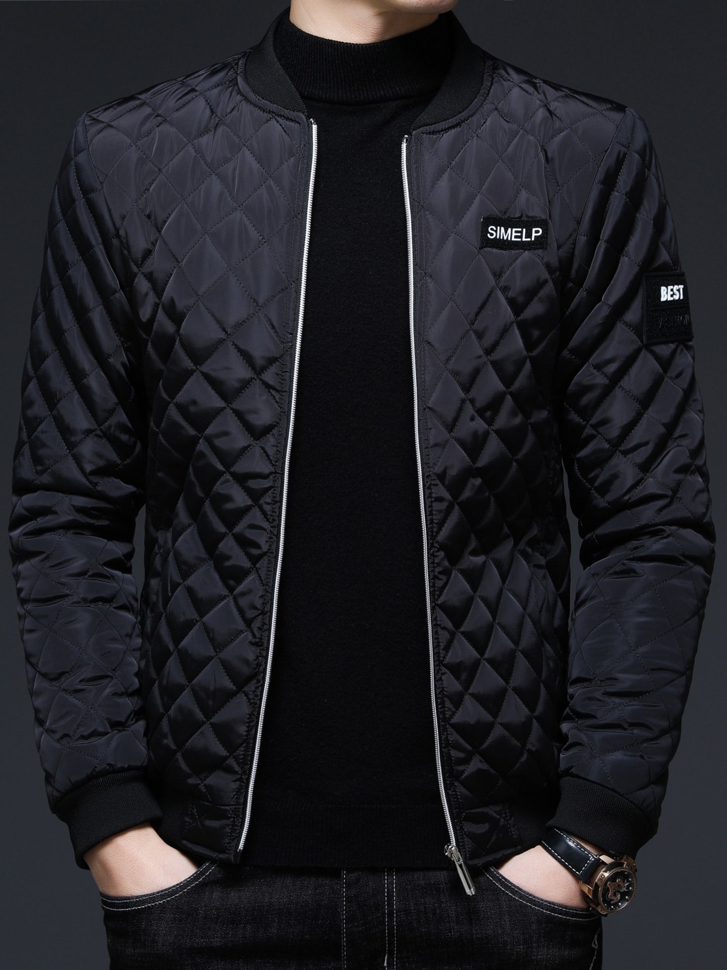 2025 Casual Men Graphic Printed Zipper Pockets Spring Autumn Rave Jacket for Traveling Back to School Casual Jacket, Suitable for Autumn AND Winter Valentine's Day Gifts