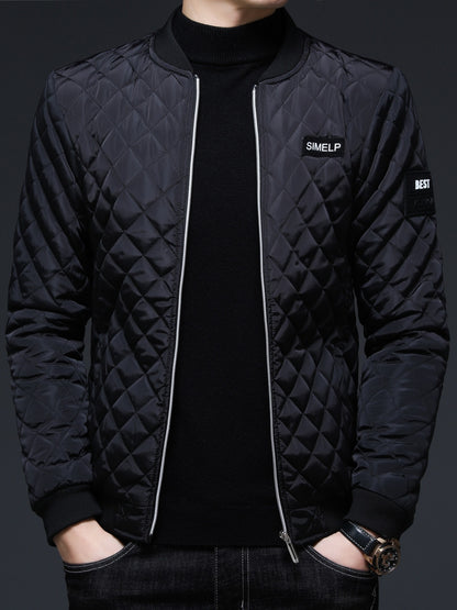 2025 Casual Men Graphic Printed Zipper Pockets Spring Autumn Rave Jacket for Traveling Back to School Casual Jacket, Suitable for Autumn AND Winter Valentine's Day Gifts