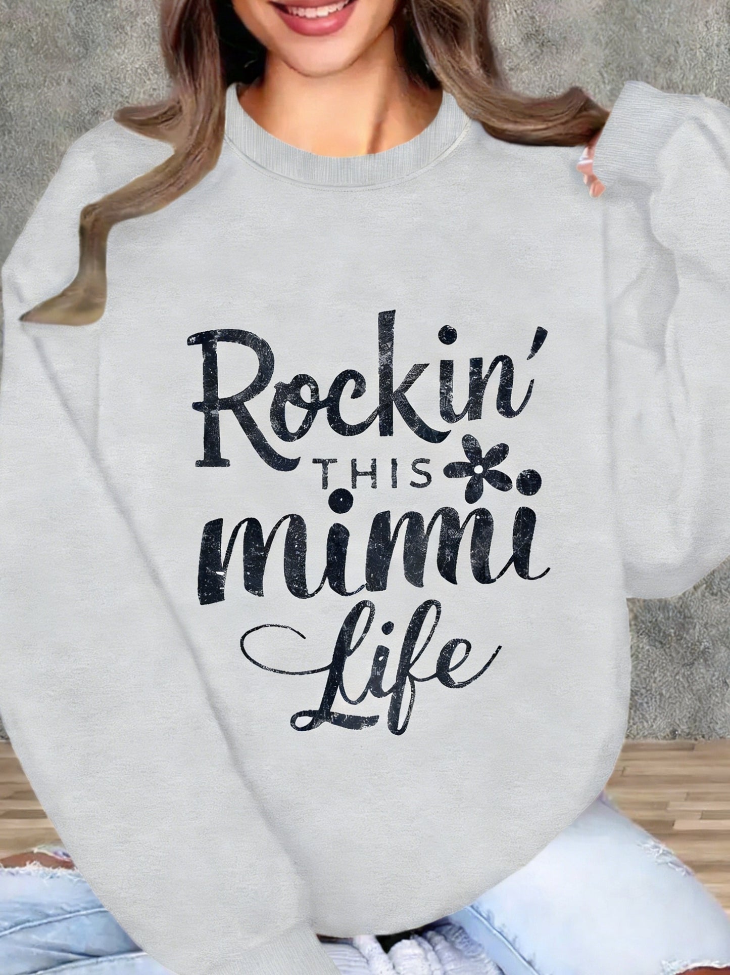 Floral Rock Style Mimi Life Women'S Sweatshirt