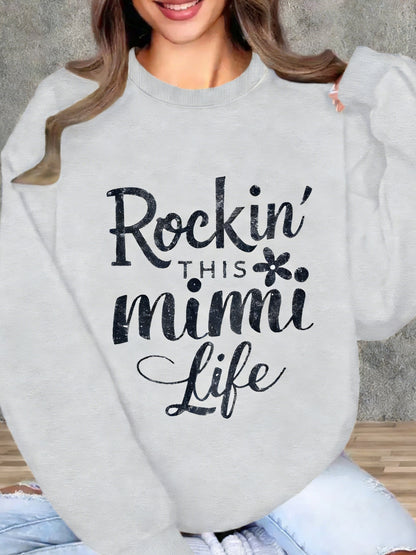 Floral Rock Style Mimi Life Women'S Sweatshirt